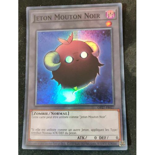 Yu Gi Oh Op27 Fr027 Jeton Mouton Noir Super Rare