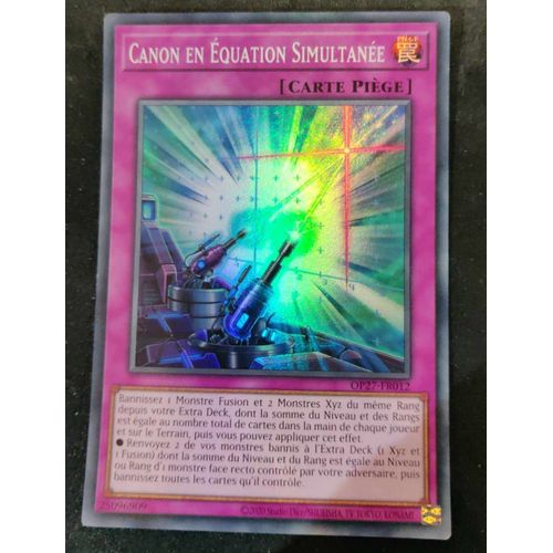 Yu Gi Oh Op27 Fr012 Canon En Equation Simultanée Super Rare