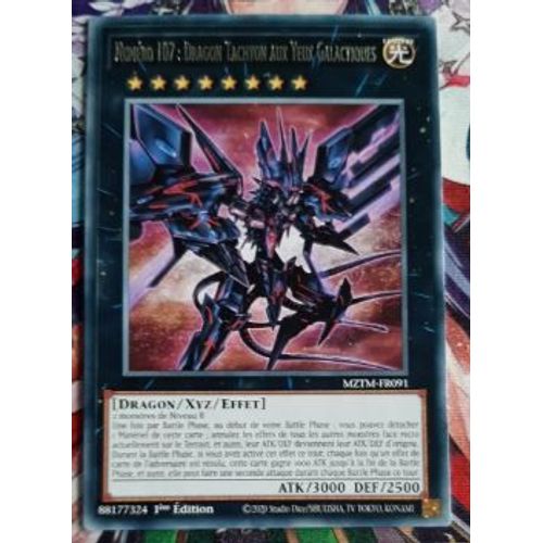 Yu Gi Oh Mztm Fr091 Numéro 107 Dragon Tachyon Aux Yeux Galactiques Rare