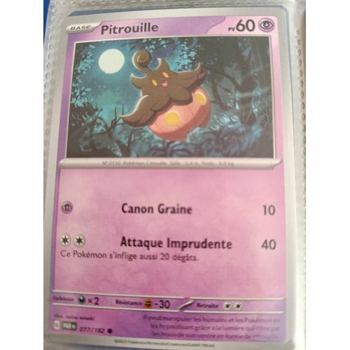 Commune - Pokemon - Faille Paradoxe - Pitrouille 77/182