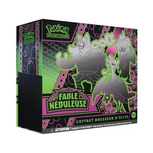 Coffret Pokémon Fable Nébuleuse : Dresseur D'élite Écarlate Et Violet + 1 Carte Tigre - Carte A Collectionner Française