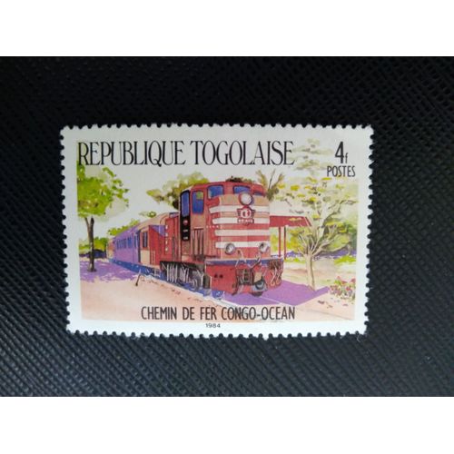 Timbre Togo Yt 1161 Locomotives Africaines - Congo Ocean, Diesel 1984 (060309 )*