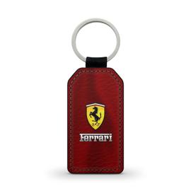 Porte-clés en cuir avec Cheval cabré Ferrari Unisexe