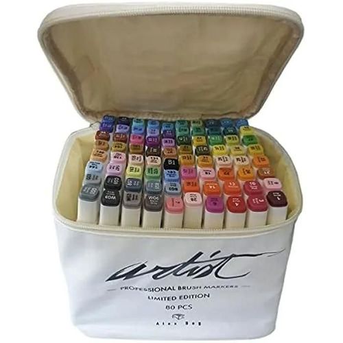 Marqueurs - Alex Bog - Set De 80 Pièces - Multicolore - Professionnels - Adultes
