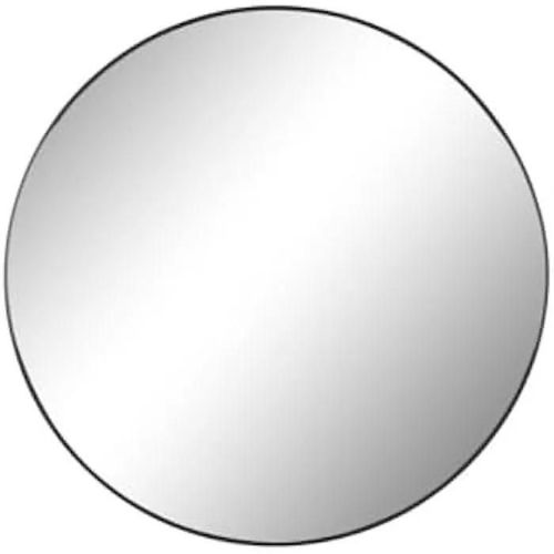 Miroir mural - HOME ESPRIT - Moderne - Noir métal - 120 x 120 cm - Décoration intérieure
