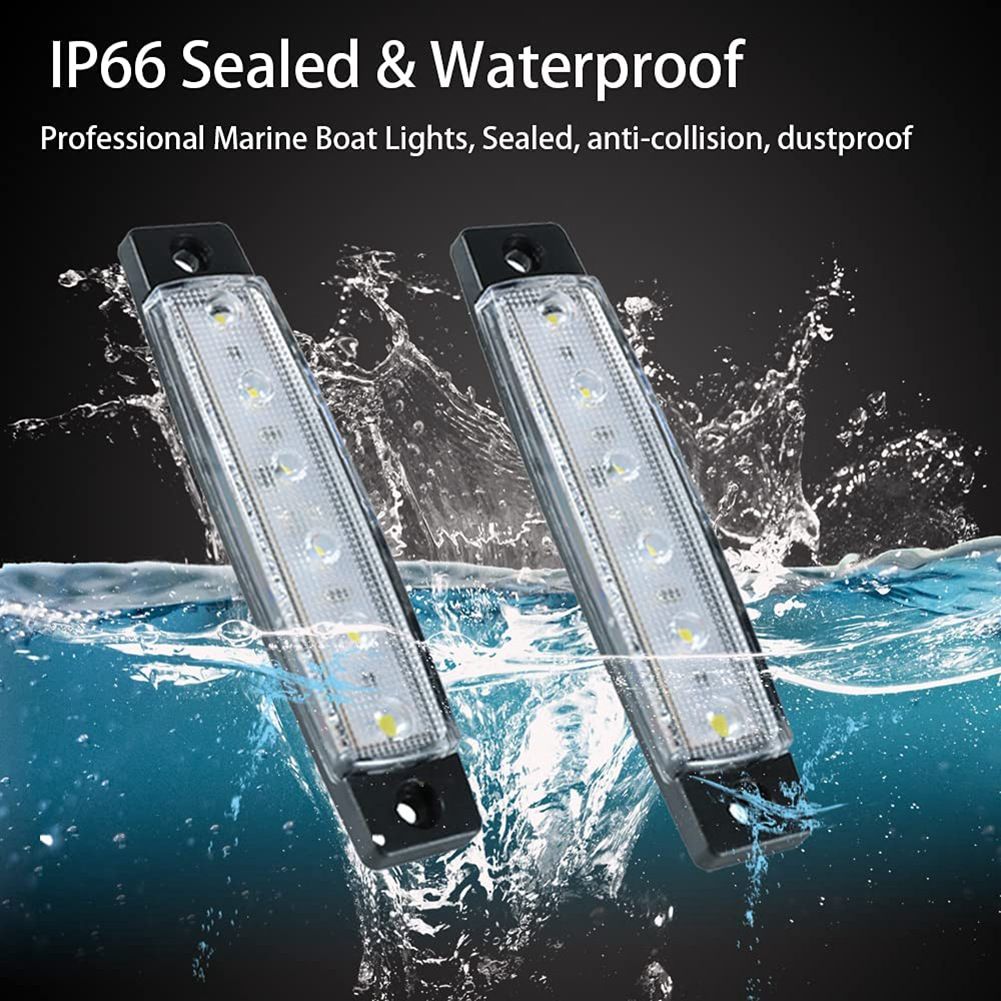 6 Pcs Led Marine Bateau LumiRes Marine Courtoisie LumiRe... - 2