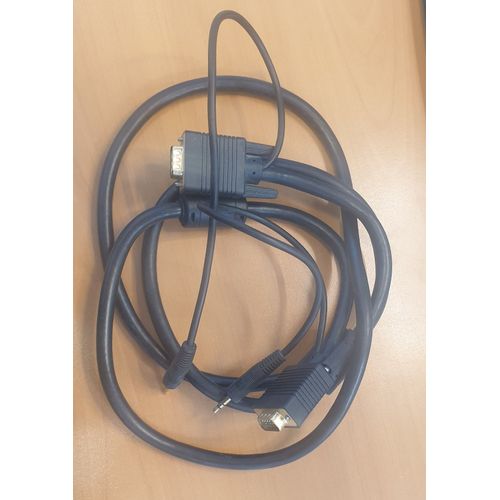 Cable VGA M/M + jack audio 3.5P