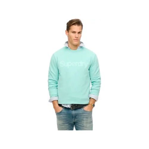 Sweat Superdry Core Logo City Homme Bleu