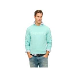 Sweat Superdry Core Logo City Homme Bleu