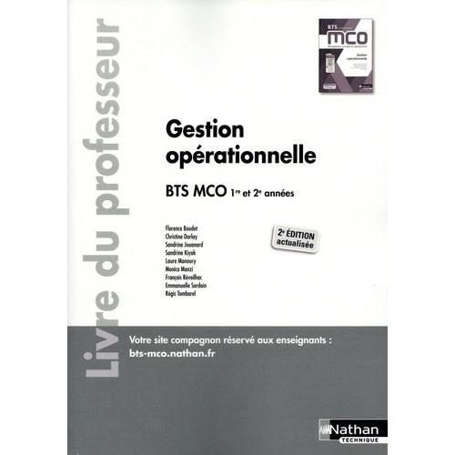 Gestion Opérationnelle Bts Mco 1re Et 2e Années - Livre Du Professeur