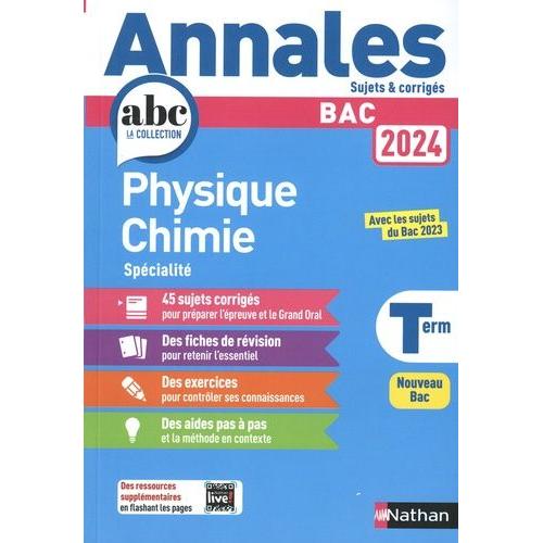 Physique-Chimie Spécialité Tle - Sujets & Corrigés