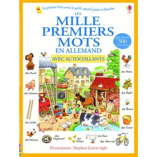 Les Mille Premiers Mots En Allemand - Avec Autocollants