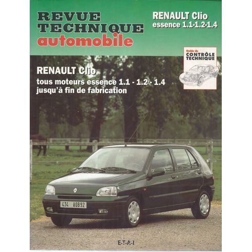 Revue Technique Automobile - Renault Clio Essence 1.1 - 1.2 - 1.4 - Etai 2002