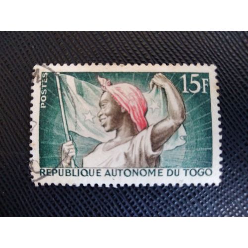 Timbre Togo Yt 260 Togolaise Avec Le Nouveau Drapeau National 1957 (070309 )