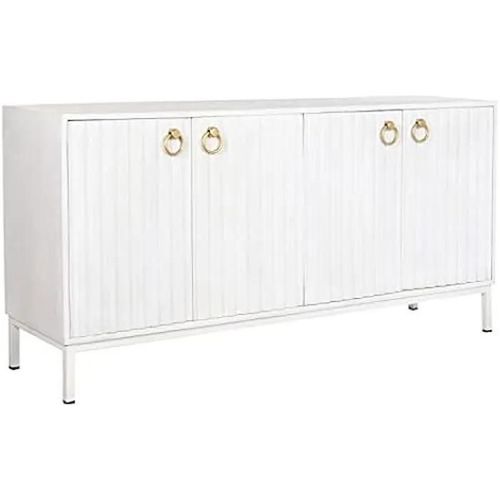 Buffet - Dkd Home Decor - Standard - Métal Et Bois - 152x40x77 Cm - Blanc
