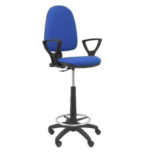 Tabouret Ergonomique Piqueras Y Crespo T04cp - Réglable En Hauteur Avec Repose-Pieds Bleu