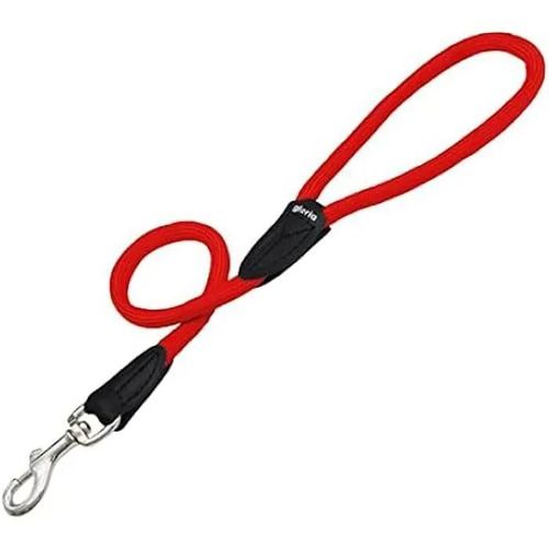 Ceinture De Chien - Gloria - Ronde En Nylon - 60 Cm - Rouge - Durable