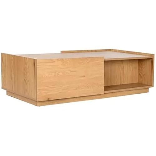 Table Basse - Home Esprit - Rectangulaire - Bois De Chêne Mdf - 120 X 60 X 35 Cm - Multicolore