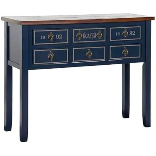 Console - Home Esprit - Multicolore - Bois De Paulownia - 103 X 35 X 80 Cm - Design Contemporain