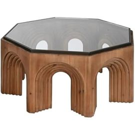 Table Basse - Home Esprit - Multicolore - 100 X 100 Cm - Design Contemporain - Salon