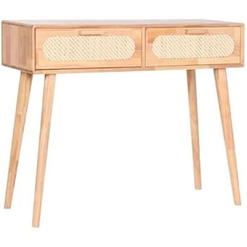 Console - Home Esprit - Bois D'hévéa - 100 X 30 X 78 Cm - Multicolore - Meuble D'entrée