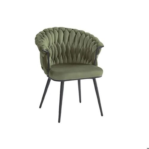 Chaise Moderne En Velours Et Métal Dkd Home Decor