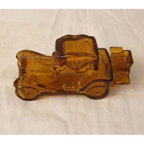 Flacon En Verre Fumé – Voiture – Vintage – Avon