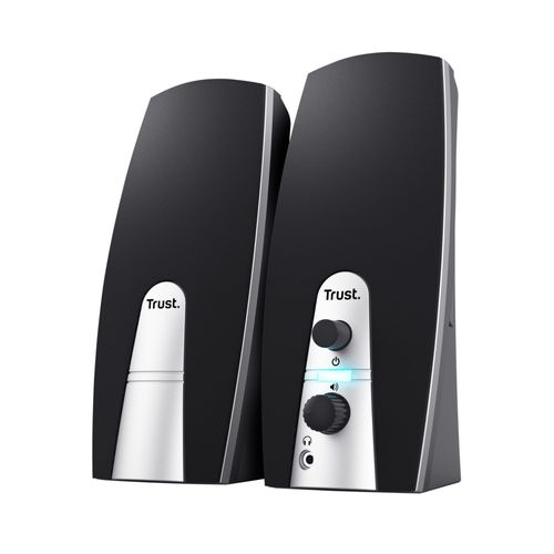 Trust Mila Enceinte PC USB 2.0 pour PC et Ordinateur Portable (10 Watt) - Noir