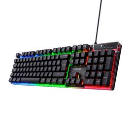 Trust Gaming GXT 835 Azor Clavier Gamer Filaire AZERTY Français,