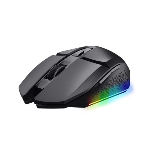 Trust Gaming GXT 110 Felox Souris Gamer sans Fil Rechargeable - 80 Heures d'autonomie, 800-4800 PPP, 6 Boutons, LED ¿ Noir