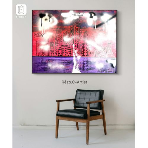 Toile acrylique artisanale 
