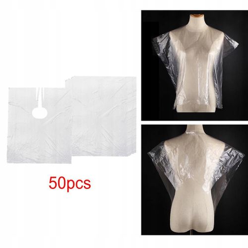 50x 100x Capes De Coupe De Cheveux Jetables Blouses Tablier Jetable De Coiffeur 1 