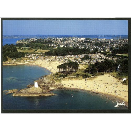 Carte Postale Couleurs De Bretagne, La Côte D’Émeraude, Dinard 35800, La Plage De Port-Blanc Et Le Camping