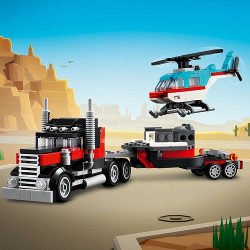 Set avec camion et h�licopt�re