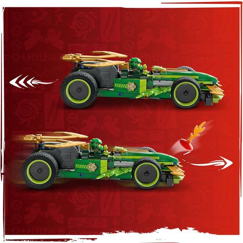 Voiture de course en mouvement