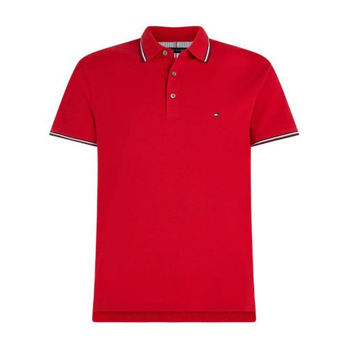 Tommy Hilfiger Rwb Tipped Slim Polo Rouge