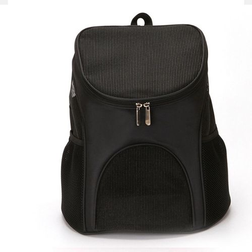 Pet Portable Duffel Bag (Black-S) Breathable Lightweight Foldable Outdoor Backpack Travel Hiking Camping