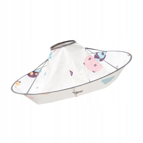 Cape De Coupe De Cheveux Pour Enfants, Imperméable, Taille Réglable, Parapluie Pliable, Espace 