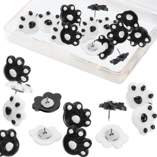 16 Pièces Agrafes À Pattes De Chat, Agrafes À Perles, Agrafes À Grosse Tête Pour Cartes De Bureau, Photos Et Notes Autocollantes