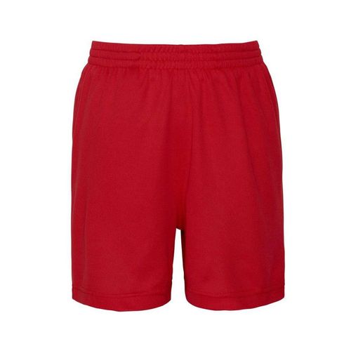 Short De Sport Just Cool Homme Poches Latérales Rouge