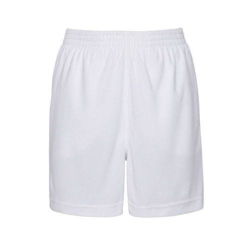 Short De Sport Just Cool Enfant Poches Latérales Blanc