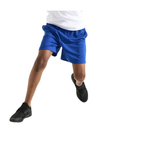 Short De Sport Just Cool Enfant Poches Latérales Bleu Royal