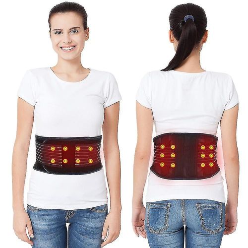 Coussin Chauffant Pour Le Massage Des Maux De Dos - Enveloppement De Ceinture Chauffant - Soulagement Des Maux De Ventre Et De Dos Colonne Lombaire Arthrite De L¿Estomac (L)