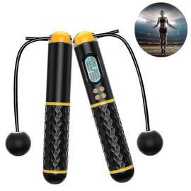 Dhrs Corde À Sauter Corde À Sauter Sans Corde Lestée Numérique Corde À Sauter Sans Fil Réglable Compatible Avec L¿Entraînement D¿Exercice De Fitness À Domicile Compatible Wi