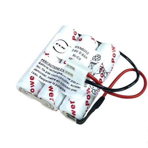 Batterie 3.6V 800mAh NiCd 805147 Ecosafe - Compatible avec écla
