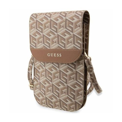 Sacoche bandoulière Modèle G Cube Guess Marron