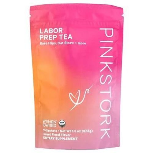 Pink Stork, Thé De Préparation Au Travail, Fleurie Et Sucrée, 15 Sachets, 37,5 G