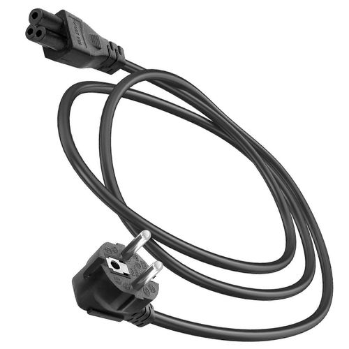 Câble d¿alimentation Schuko vers C5 pour PC, imprimante, projecteur 1,5 m, noir