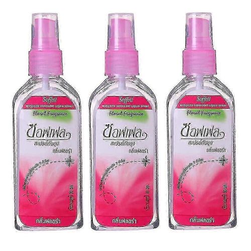 3x 80ml Spray Moustique Thaïlande Plante Anti-Moustique Piqûre Gonflement Démangeaisons Spray Liquide Répulsif Moustique Pour Le Corps Parasite Js Tueur Js 