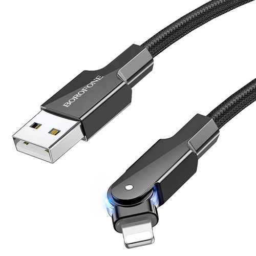 Câble USB 2.4A - Tresé 1.2m 180 Connecteur Rotatif